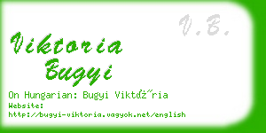 viktoria bugyi business card
